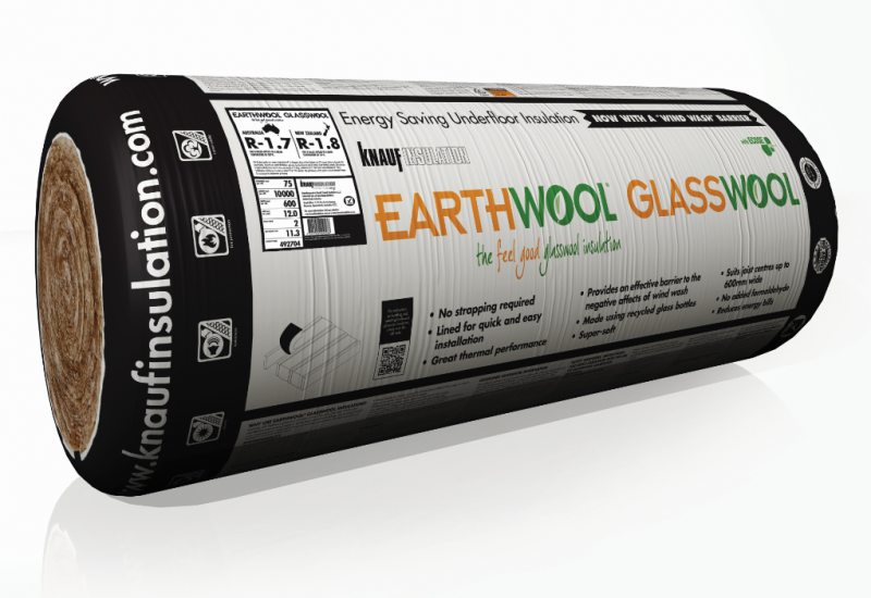 Earthwool® underfloor insulation with a wind wash barrier Green Magazine