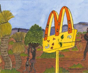 Benita Clements West McDonalds Ranges 2016 National Gallery of Victoria, Melbourne. Purchased NGV Foundation, 2018 © Benita Clements, courtesy of Iltja Ntjarra Art Centre. Image courtesy of NGV