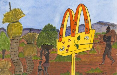Benita Clements West McDonalds Ranges 2016 National Gallery of Victoria, Melbourne. Purchased NGV Foundation, 2018 © Benita Clements, courtesy of Iltja Ntjarra Art Centre. Image courtesy of NGV