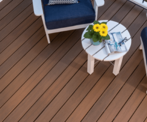 Spotted Gum Capped Composite Decking