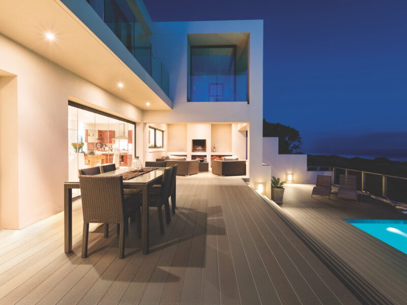 Promenade Capped PVC Decking green magazine