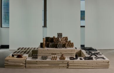 Material Matters 02 Exhibition - Coffee grounds building blocks - Photos: Matt McQuiggan
