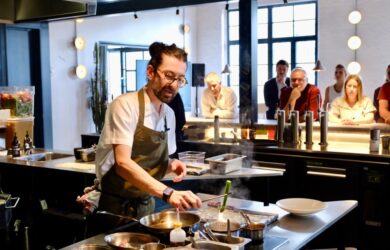 John Chantarasak cooking demo at GCC UK launch event | Owen Billcliffe Photography