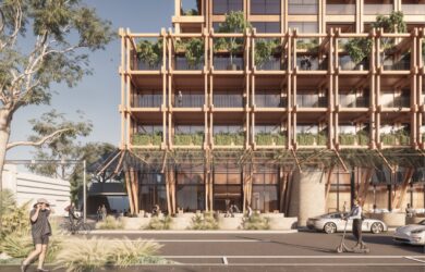 MODEL on Johnston - Melbourne’s tallest mass timber residential building.