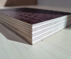 Bi-Ply Brown Birch/Poplar Hexa sample - Ply Online