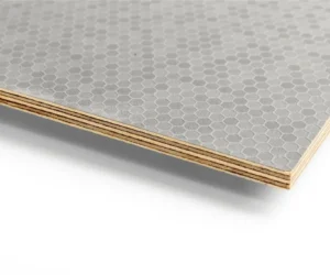 Riga Hive Silver Grey Plywood Sample