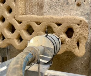 Swinburne researchers are using 3D printing with earth (image supplied).