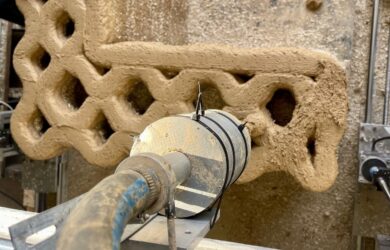 Swinburne researchers are using 3D printing with earth (image supplied).