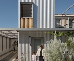 Compact Fremantle house with retro materials and Zincalume cladding, photographed for issue 106: Snuck In by Jack Lovel.