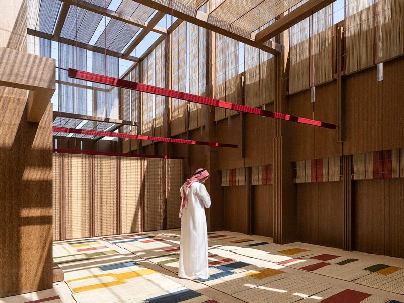 East Architecture, AKT II, and Rayyane Tabet On Weaving winning design for the AlMusalla Prize 2025, Islamic Art Biennial, Jeddah, 2025. Photo: Marco Cappelletti.